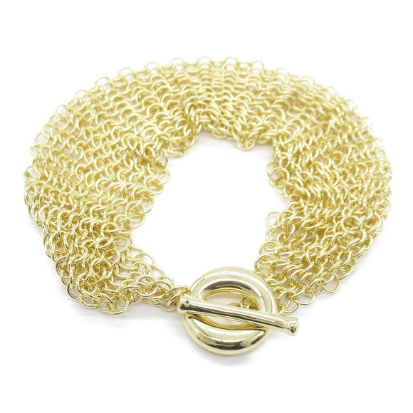 Tiffany Mesh Bracelet Yellow Gold Gold Series